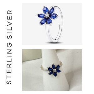 🌟 S925 Sterling Silver Herbarium Cluster Ring